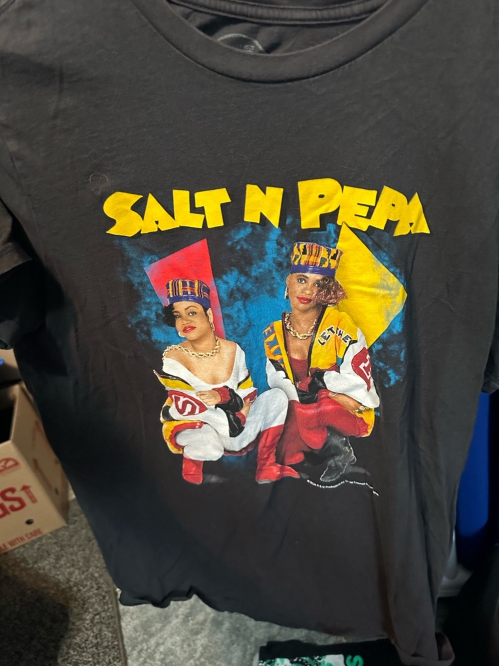 Lee Black Salt-N-Pepa Graphic Tee with Yellow Logo